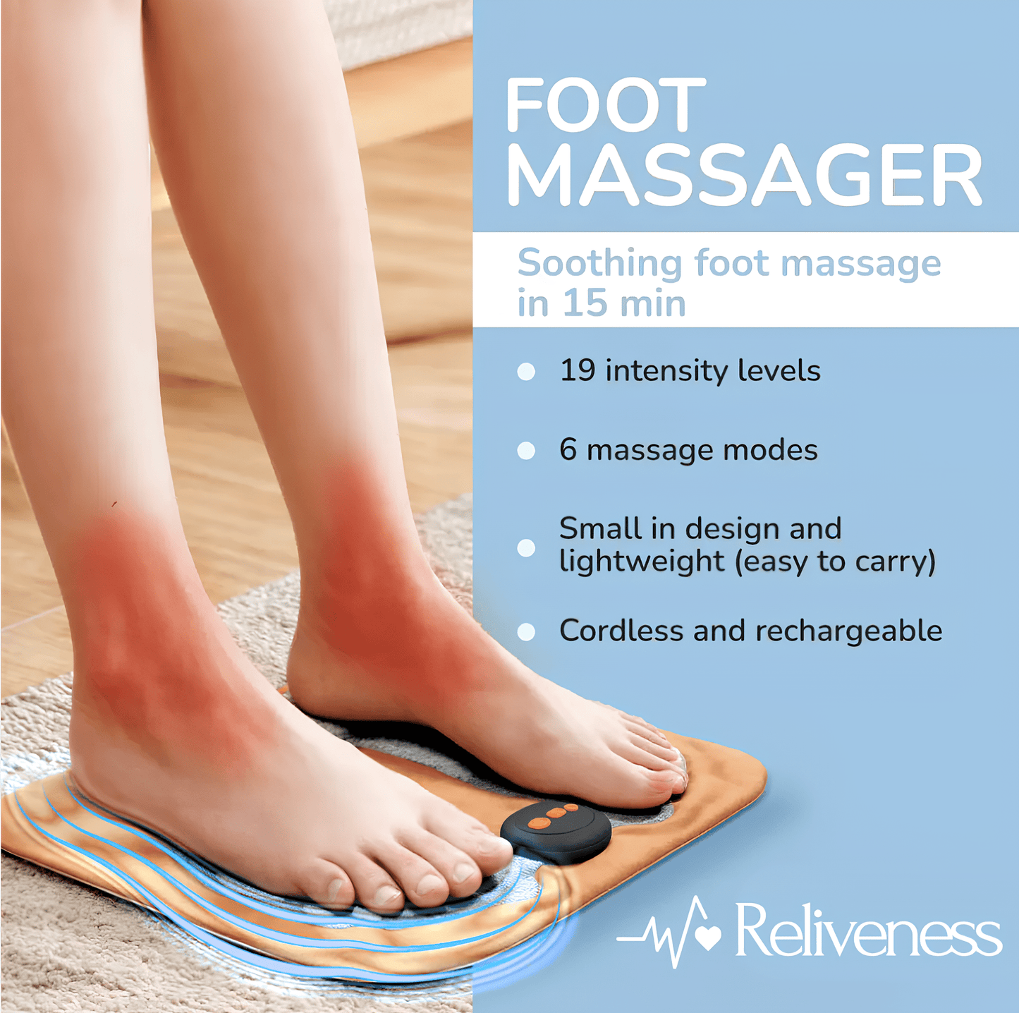 Reliveness™ Regenerating Foot Massager 2.0 - Lasting Foot Pain Relief