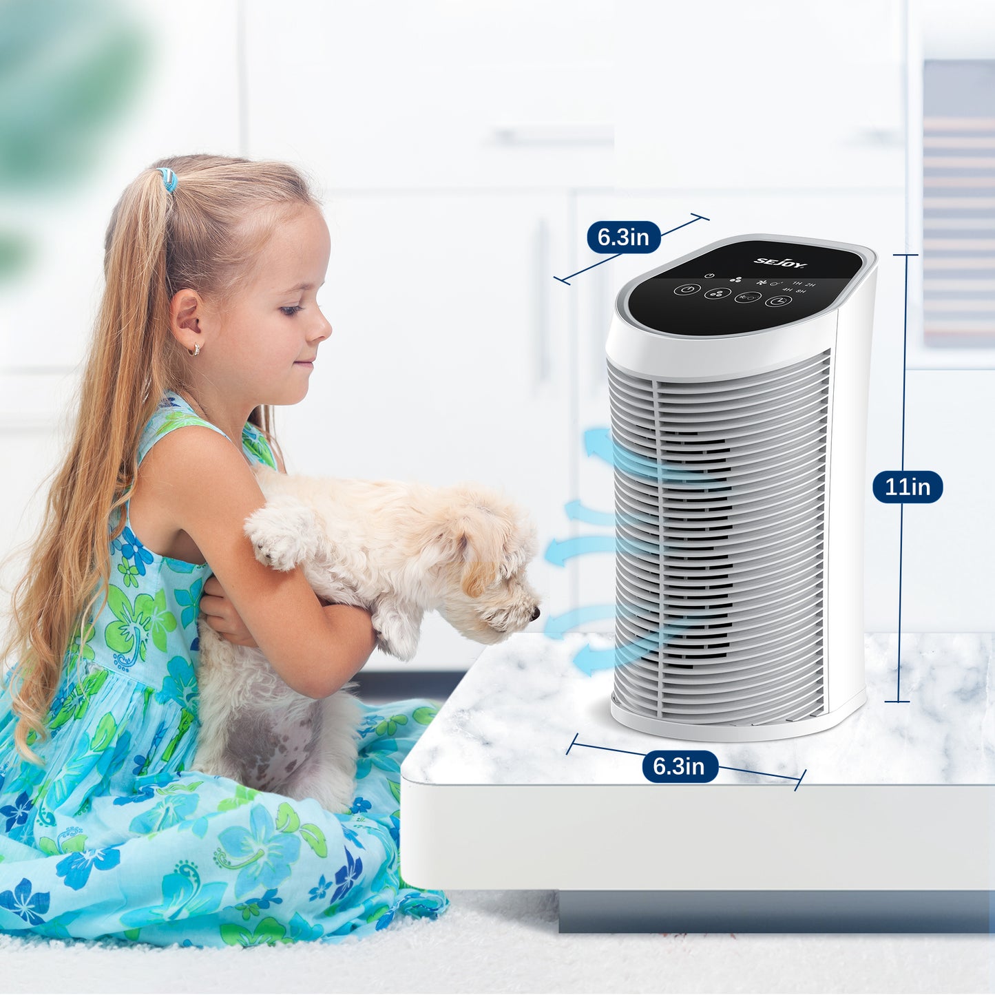 Reliveness Air Purifier HEPA + Carbon Filter / 99.99% Removal, Powered by Sejoy