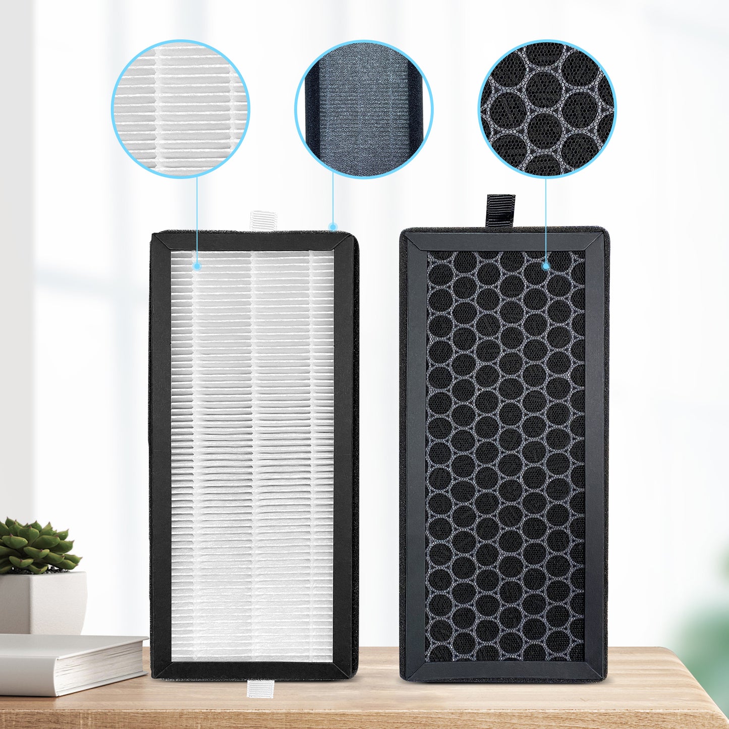 Replacement HEPA + Carbon Filter for Sejoy AP-2202