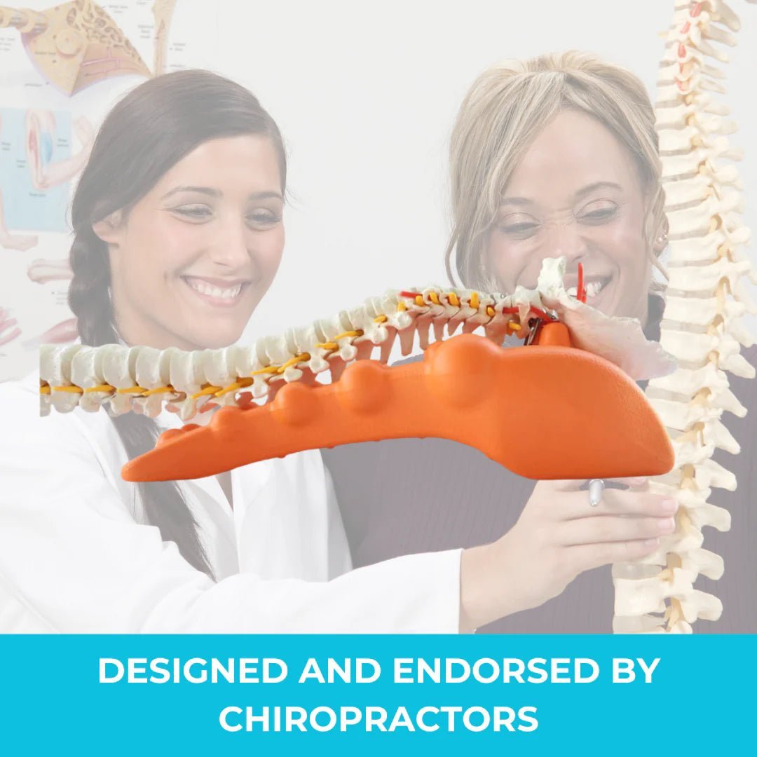 Chiropractor-endorsed trigger point massager, designed for effective pressure point therapy, relieving neck and back pain with professional approval.